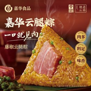 嘉华藤椒云腿粽云南特产火腿咸粽嘉兴大肉粽礼袋装早餐端午节送礼