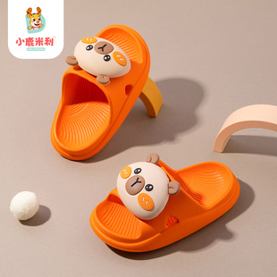 小鹿米利卡皮巴拉宝宝拖鞋男宝夏儿童男童透气软底防滑幼儿家居女