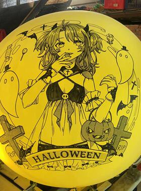 72英寸乳胶气球印刷动漫二次元图案加厚气球