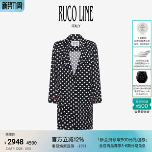 外套休闲百搭商场同款 波点女士西装 Line如卡莱中长款 Ruco