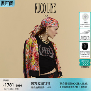 棉t恤女士时尚 Ruco 短袖 春夏新款 水钻上衣 Line如卡莱