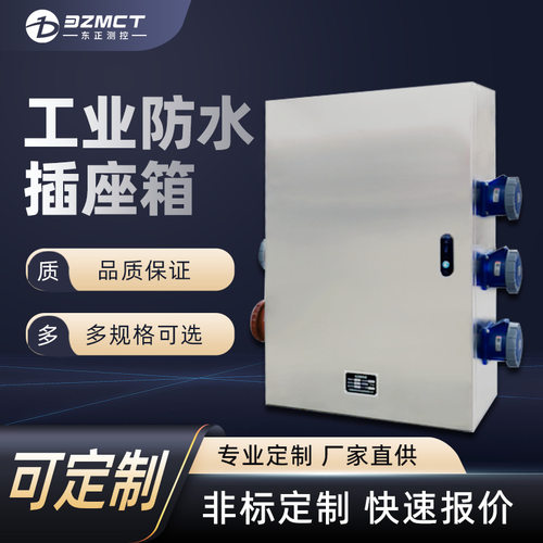 定制加工成套不锈钢户外工业防水插座箱检修电源箱工地三级配电箱
