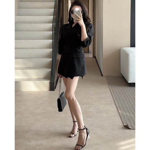 西装外套女2026新款高级感中长款
