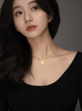 高级感s925银葫芦项链女2025新款