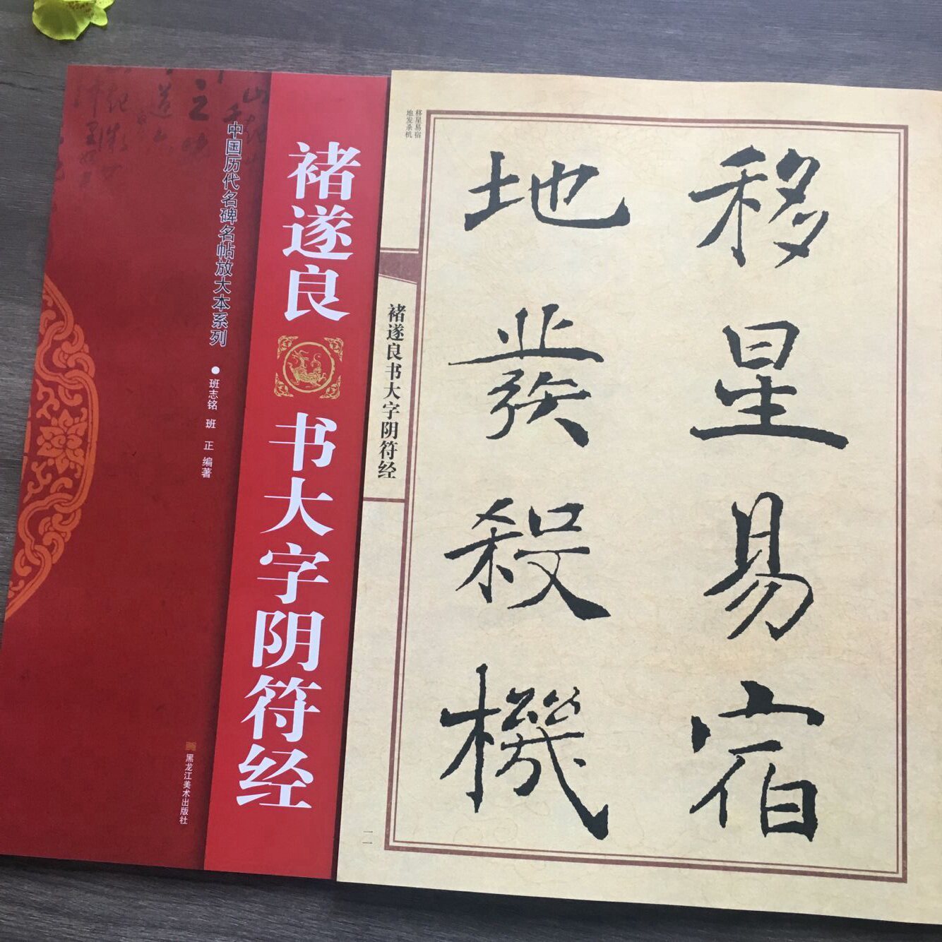 褚遂良书大字阴符经 全文放大本旁注褚体楷书毛笔字帖书法成人学生