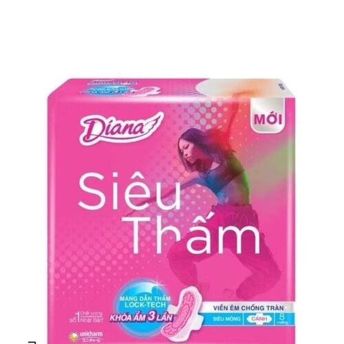 Bang ve sinh diana sieu tham goi 8 mieng mau hong