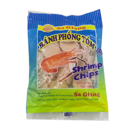 越南虾片phong tomSaGiang沙江虾片膨化食品需要油炸零食100g