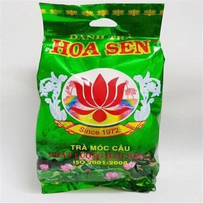 越南原装老牌进口风味绿茶花茶冲泡 tra HOA SEN tui nho 70g