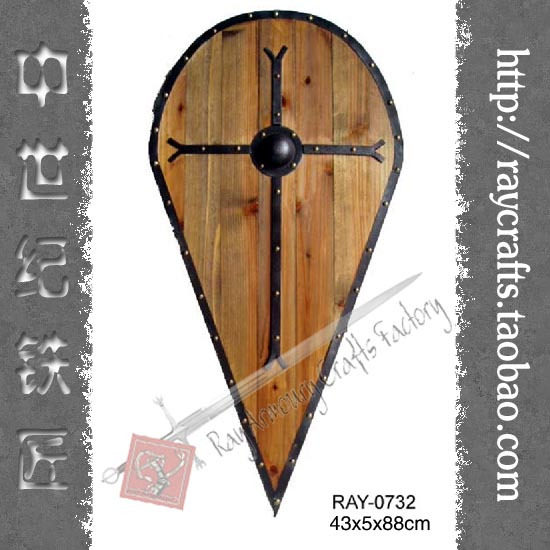 欧洲中世纪 古罗马复古仿真工艺装饰 木制盾牌欧式酒吧咖啡挂饰