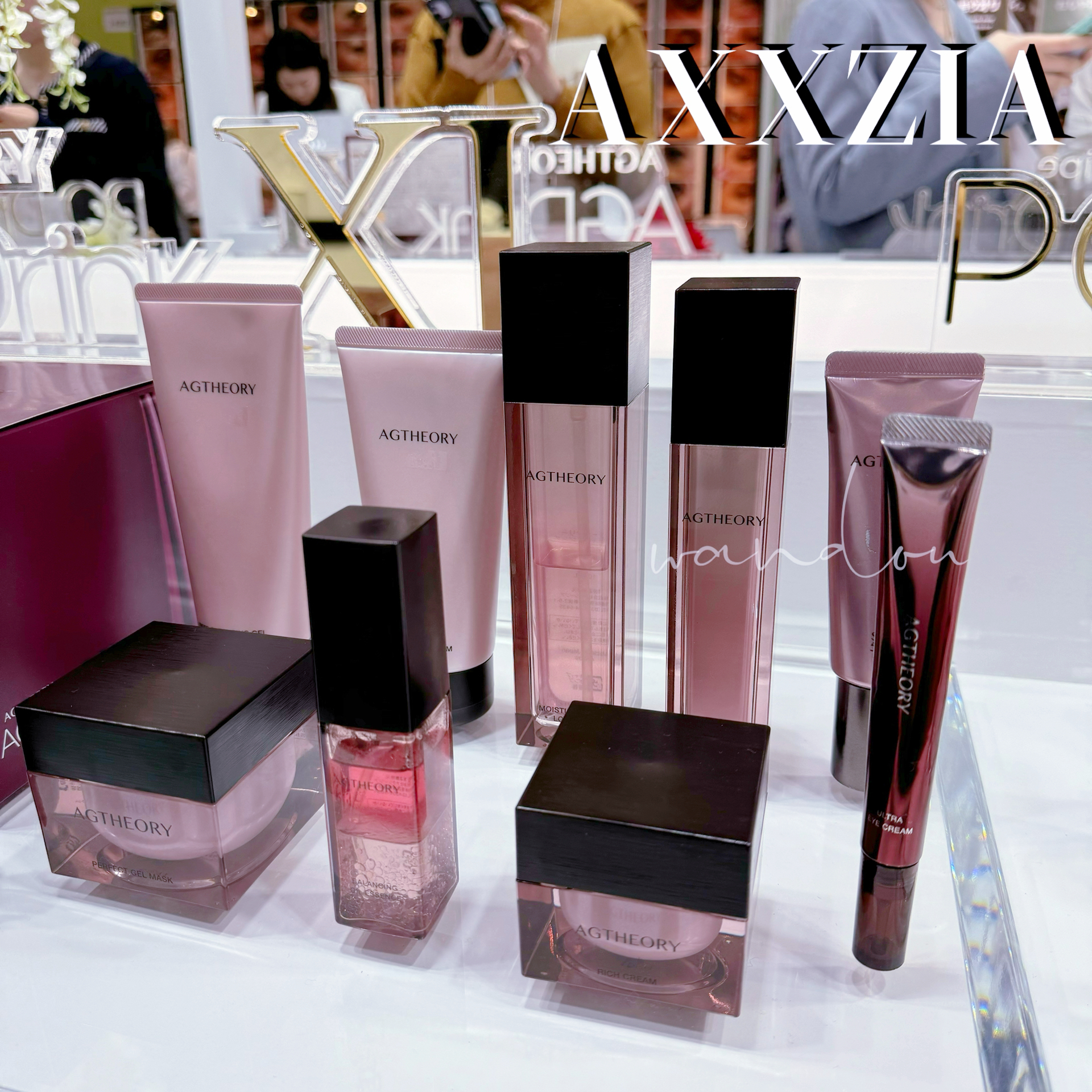 现货|日本AXXZIA晓姿冰川玫瑰粉钻精华油面膜抗衰 化妆水 眼霜