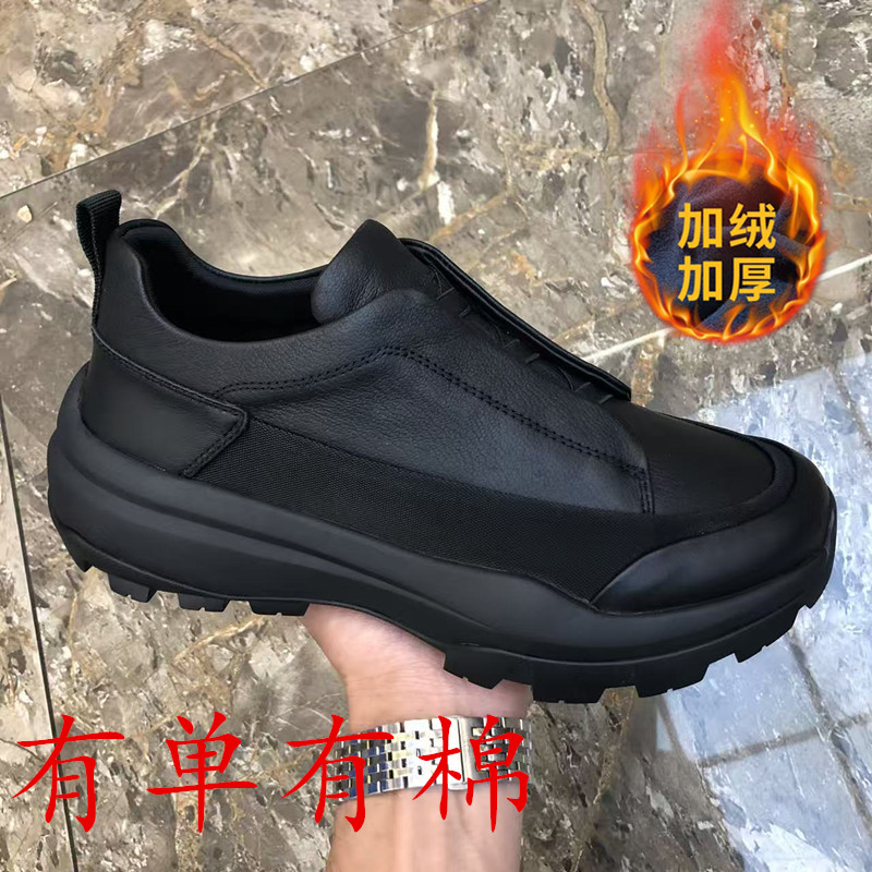 广州真皮男鞋2025春秋上新气垫减震高弹耐磨防滑舒适时尚休闲鞋男