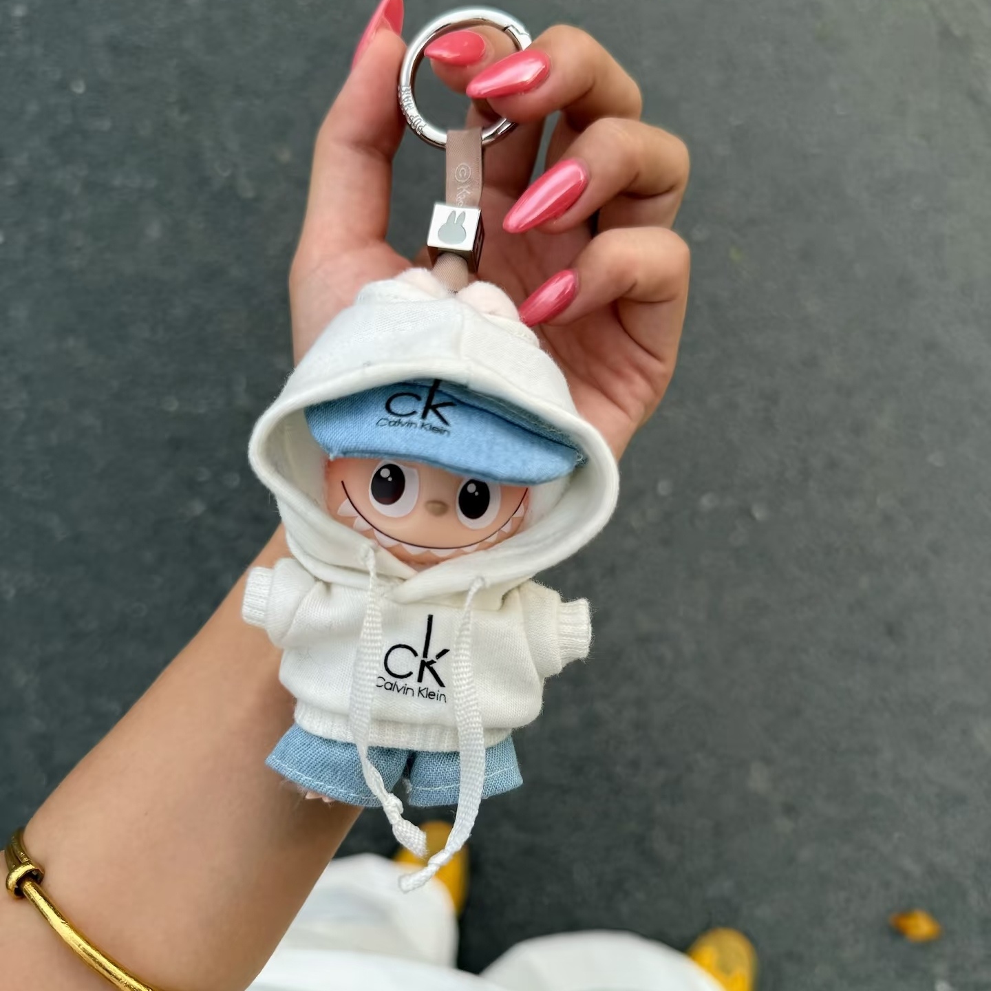 【娃衣】labubu4.0娃衣C家运动风套装mini拉布布四代心底密码衣服