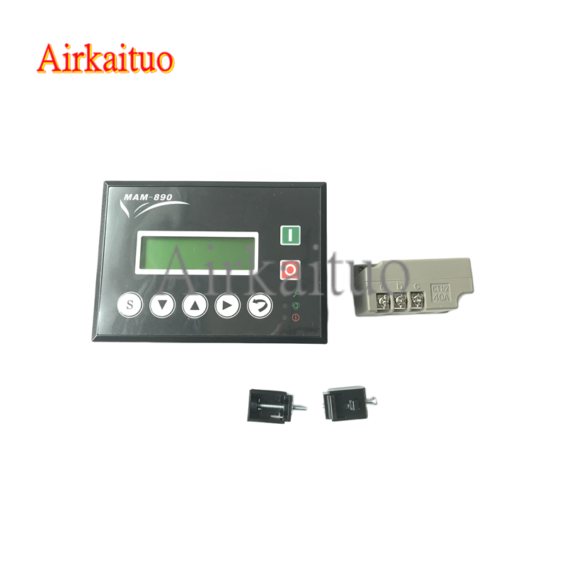 空压机控制器MAM-890面板显示屏螺杆机电脑控制器液晶屏幕红五环