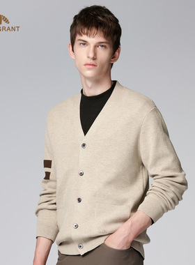 HENRY GRANT/亨利格兰羊绒混纺轻盈蓬松舒适柔软轻盈休闲羊毛衫