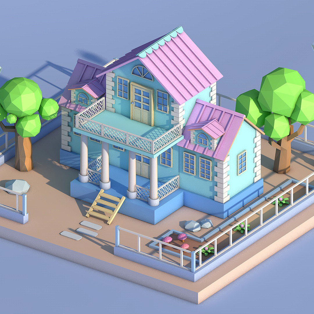 C4D欧风庭院自建模型源文件 原创C4D场景作品普通材质建模视频A46,商务/设计服务,设计素材/源文件,淘宝优惠券,粉丝福利购,淘宝优惠卷