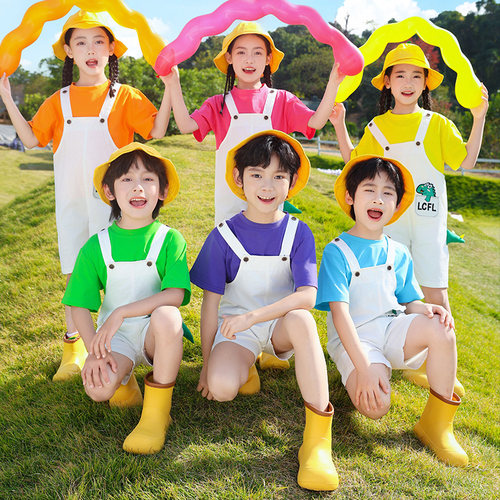 六一儿童表演服装幼儿园运动会啦啦队毕业舞蹈服小学生女童演出服