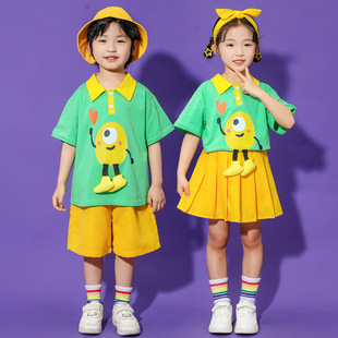 六一儿童节表演服装幼儿园可爱新款行走鸡蛋舞蹈服男童女童演出服