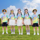 校服运动 套装 幼儿园园服学院风班服儿童夏季 毕业一年级小学生短袖