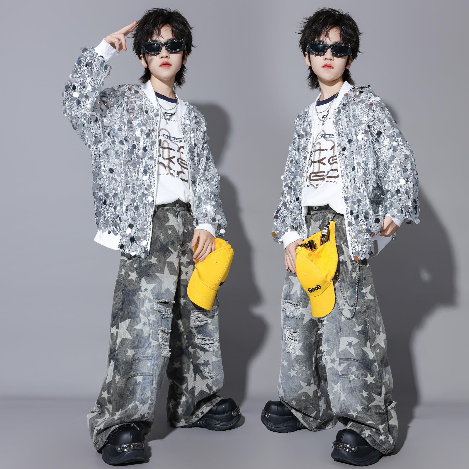 套装少儿元旦走秀爵士舞表演服装