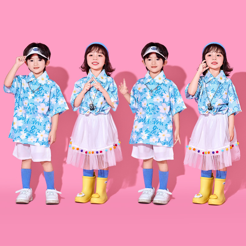 六一儿童表演服男女童啦啦队演出服小学生运动会服装幼儿园毕业班