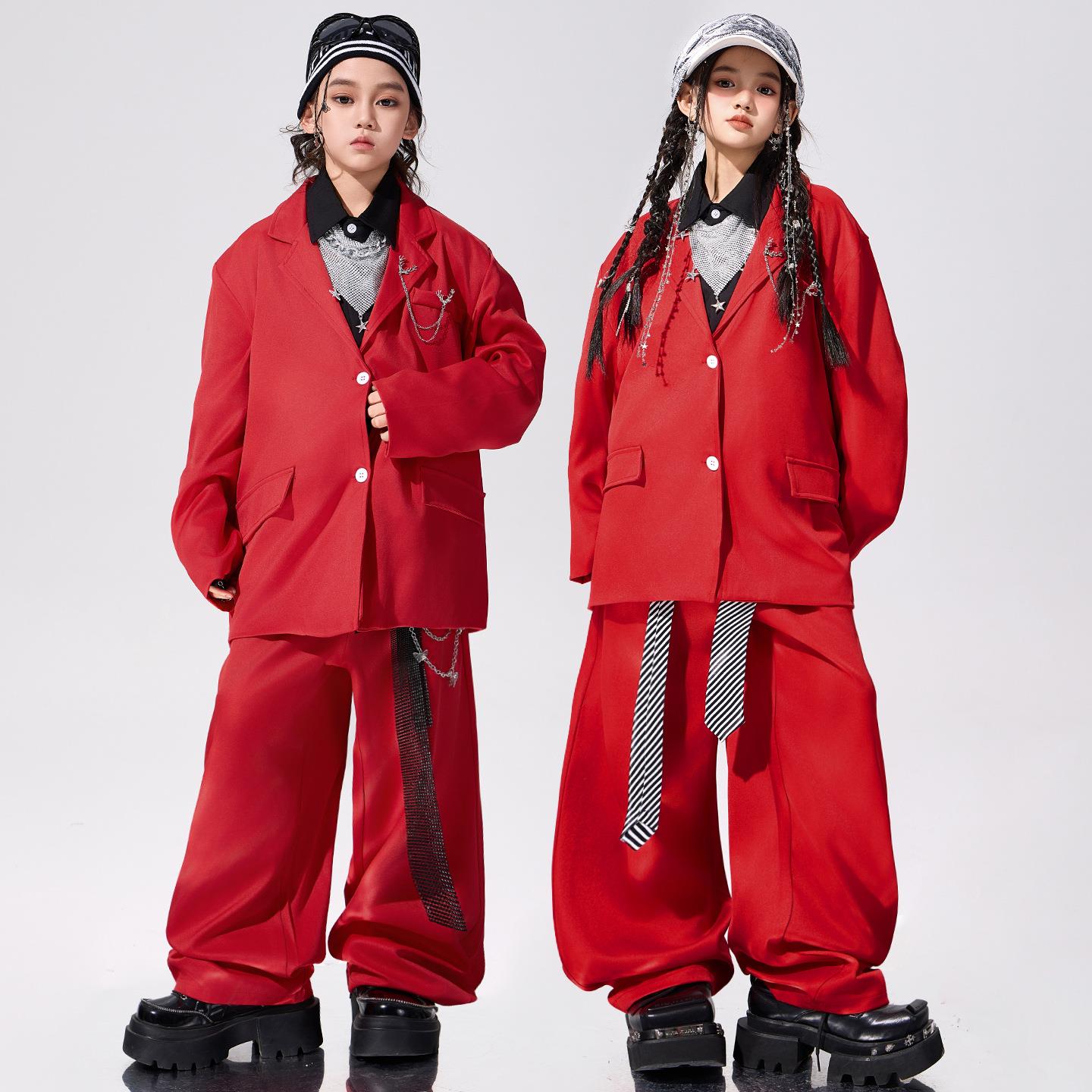 演出女童爵士舞服装时髦少儿jazz