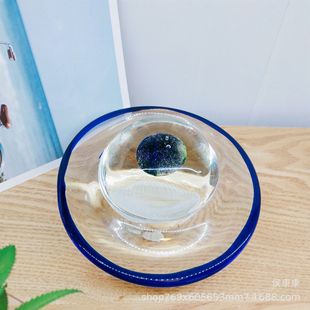 饰工艺品摆设 创意纯手工星球玻璃摆件北欧现代简约轻奢桌面客厅装