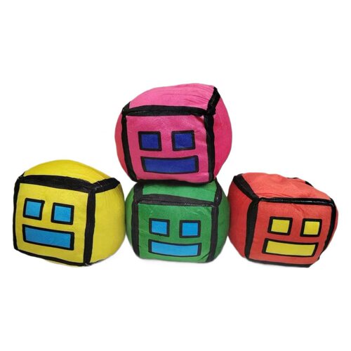 新款geometry dash plush 几何冲刺游戏 毛绒玩具玩偶公仔