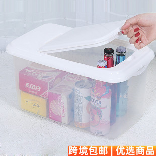 塑料防潮厨房透明食物储存箱储米箱家用 汇品美DC072410公斤日式