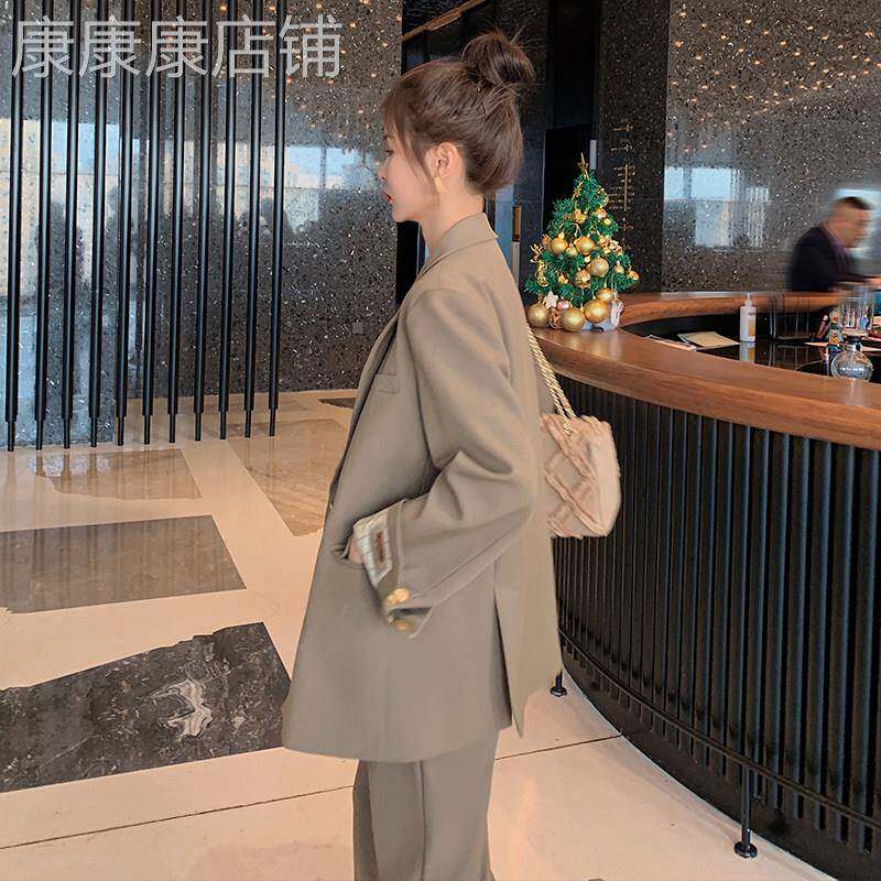 潮牌女神范气质西装套装女2025年春秋季新款高级职业通勤西服外套