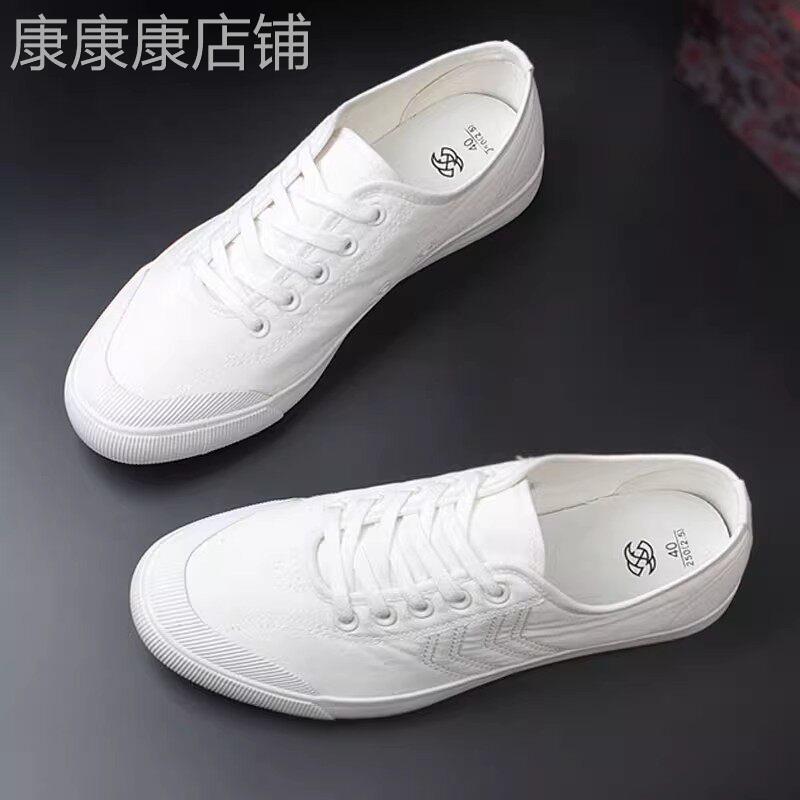 正品同款高端轻奢小白鞋男情侣百搭软底轻便透气简约时尚帆布鞋男