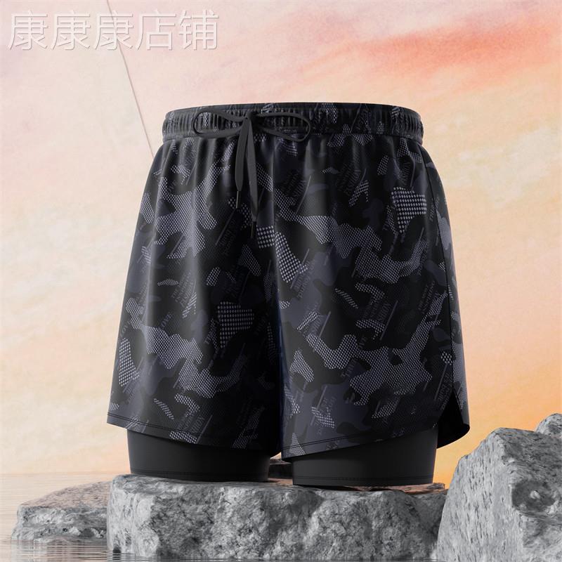 潮牌泳裤游泳装备全套男士夏季速干防尴尬沙滩裤大尺码泡温泉游泳