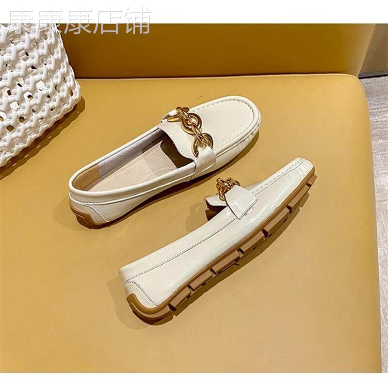 2025春秋季女士平底豆豆鞋新时尚炼多功能软底便鞋浅口平底鞋