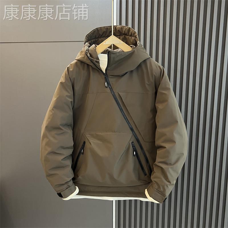 MAROLIO~潮流优选！石墨烯羽绒服男士冬季日系户外工装连帽冲锋衣