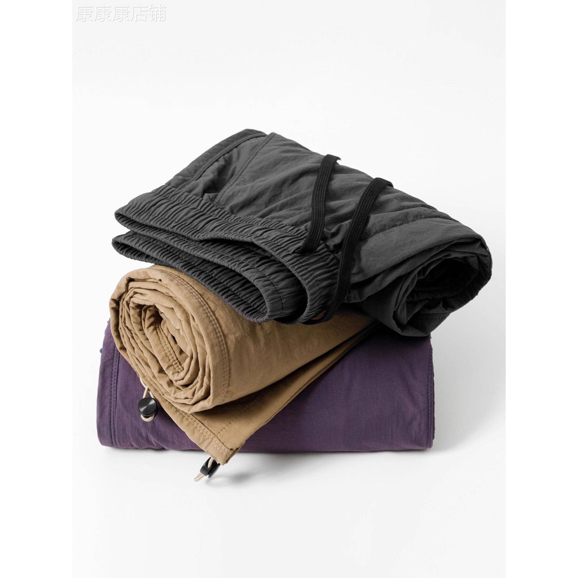 MUSONMU潮牌户外防水速干直筒登山裤男夏季薄款宽松休闲工装裤子