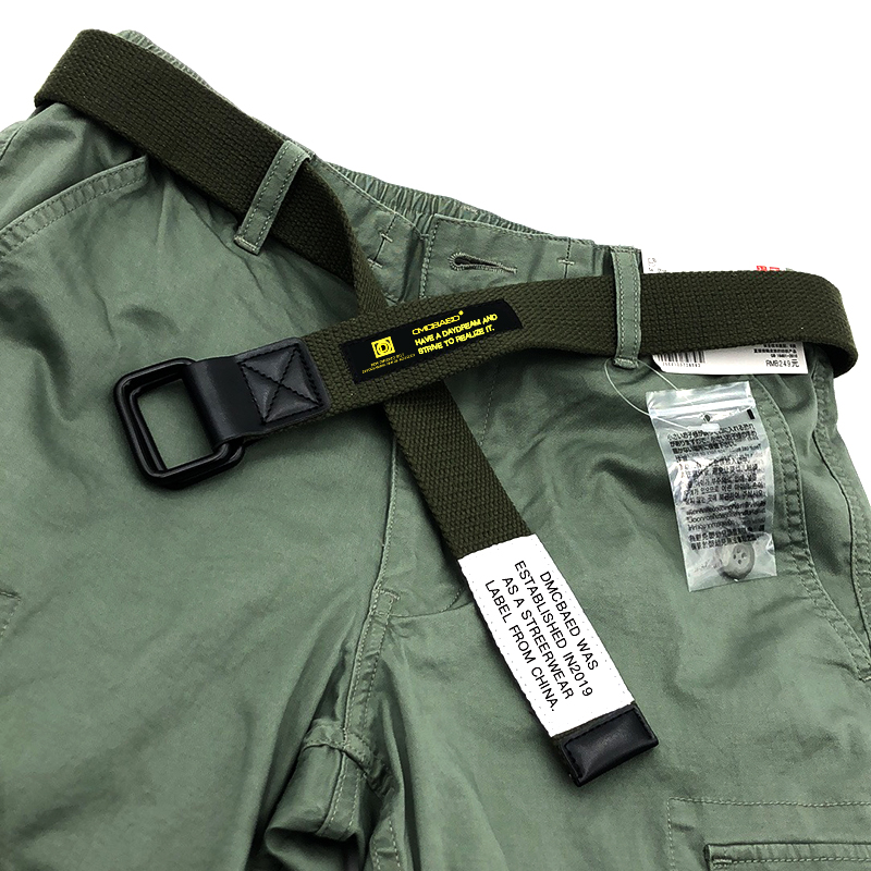 dmd工装双环扣青年个性学生腰带