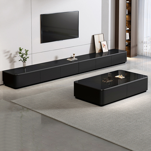 电视柜客厅家用2026新款小户型高级感轻奢落地茶几电视机柜组合