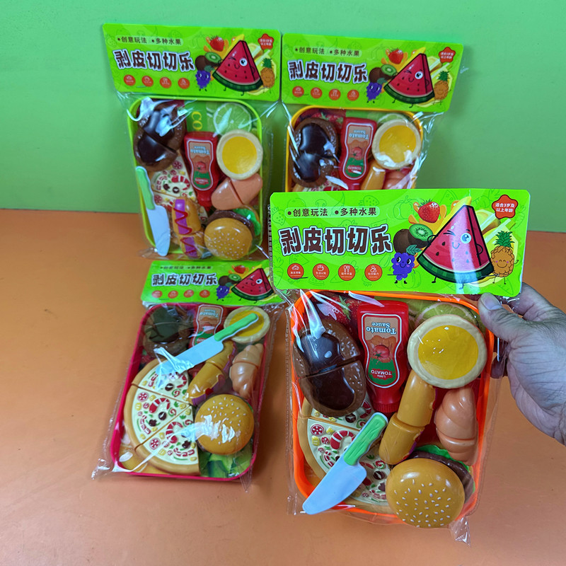 批发披萨面包款过家家切切乐玩具