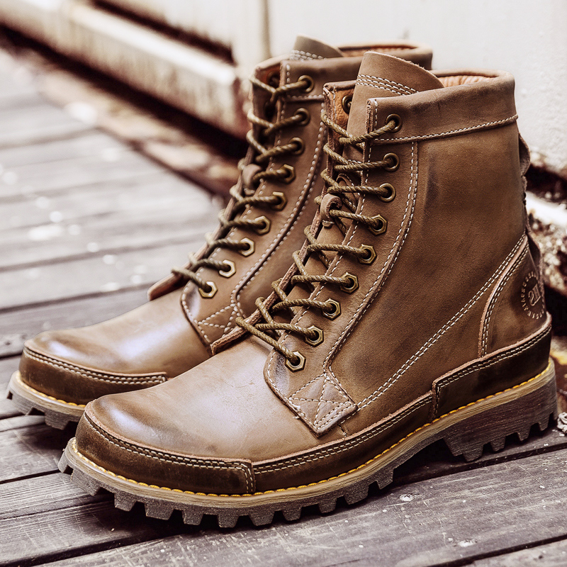 summer genuine leather work clothes Boots England Trend Boots Retro Gaobang Martin Desert Riding boots Bootiein the Men's Shoes, Boots  category - from Buy2taobao.com to provide professional Taobao agent buy service