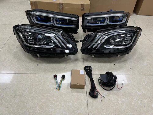 W222S级新款S450大灯S400中网S320前保险杠迈巴赫前杠后杠后尾灯