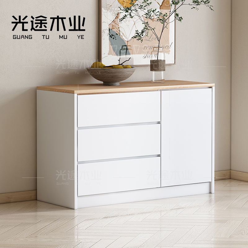 定制斗柜收纳柜简约现代五斗柜实木客厅欧式六斗橱卧室抽屉储物柜
