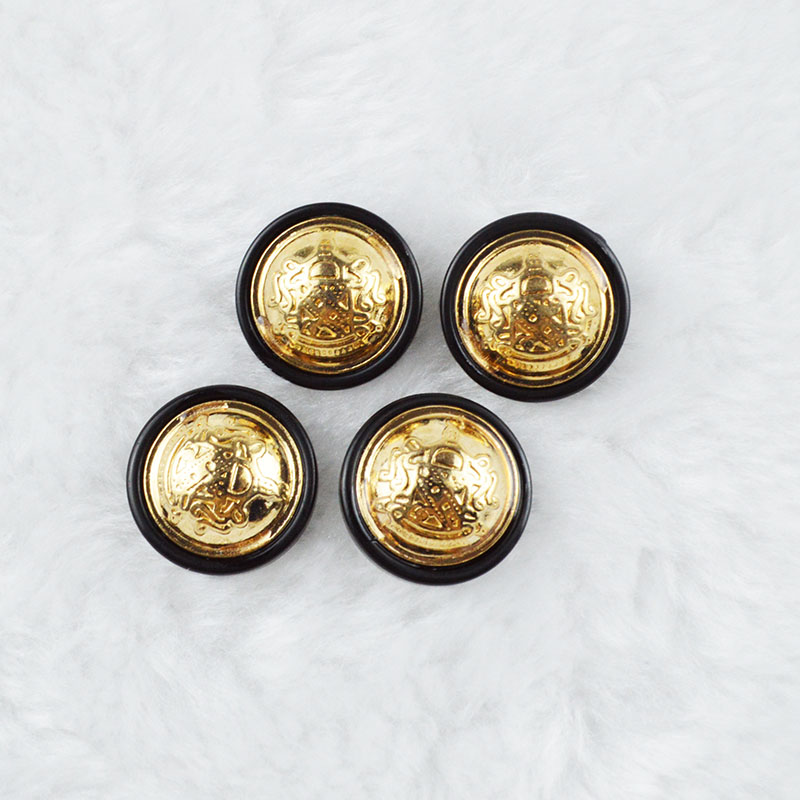 纽扣金属盾牌外套西装裙裤装饰扣