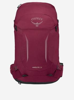 代购OSPREY男士徒步背包大容量透气背负多口袋设计防水性能红色