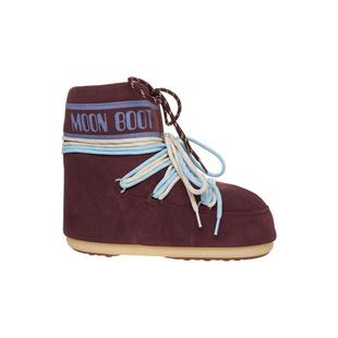 代购 BOOT女士雪地靴保暖防滑舒适轻便绒面革系带圆头平跟 MOON