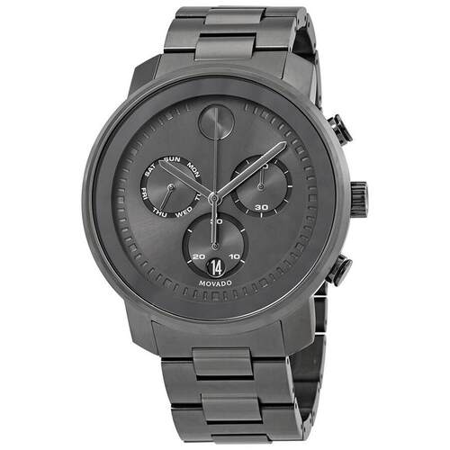 海外代购Movado/摩凡陀男士手表瑞士腕表计时码表星期日历显示