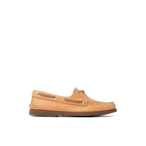 代购SPERRY男士船鞋防污防水防滑缓震双孔系带圆头缝线 moc-toe