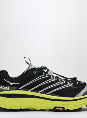 代购Hoka OneOne男士越野跑鞋缓震耐磨防滑专业跑鞋黑色黄色