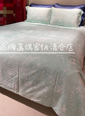 专柜正品2025春夏新款60S天丝棉四件套 TS1268-4 雅 柔心绮丽蓝色