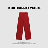 休闲 豆豆10 9023625DK 加绒加厚纯色百搭窄版 直筒裤 羊毛裤 冬季