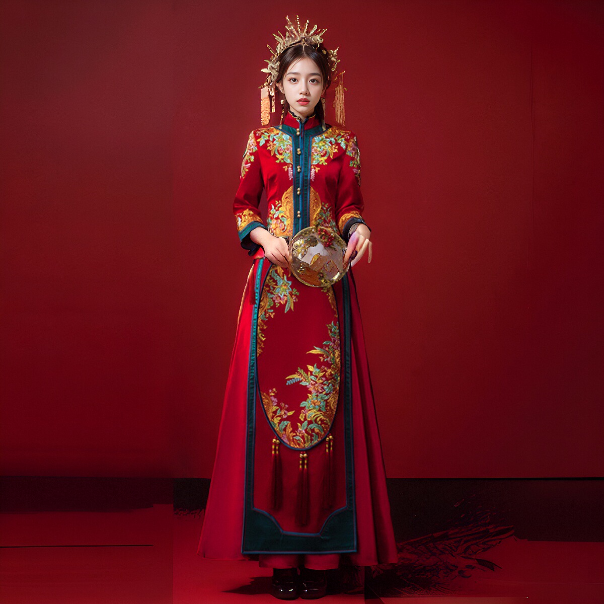 秀禾服夏季2025年新款显瘦中式