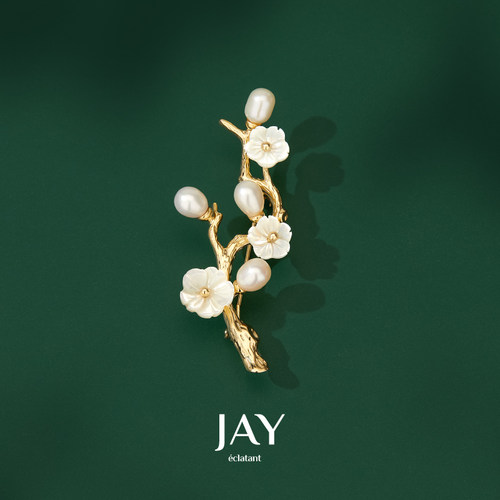 JAY梅花胸针精致别针女
